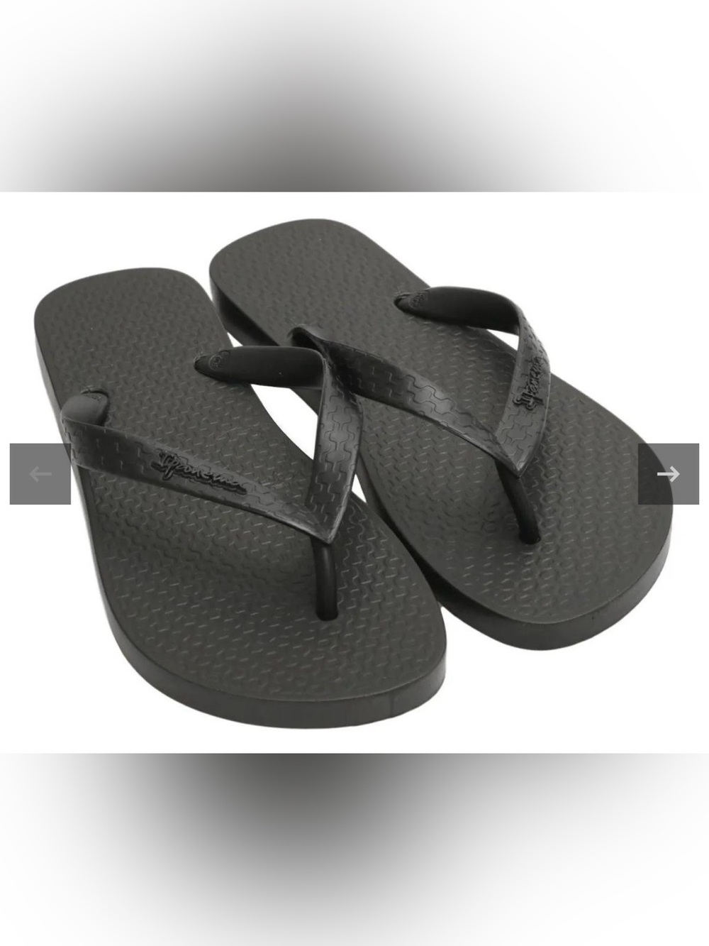 IPANEMA Classic Black Flip Flop Sandals Size 11